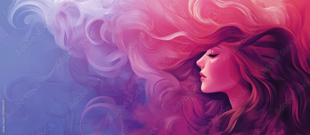 banner for wig shop. wig for women. wigs. concept image change, hair shop banner for wig shop. wig for women. wigs. concept image change, hair shop