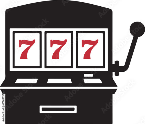 Gambling Machine Silhouette Vector