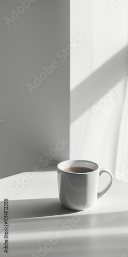 Wallpaper Mural Minimalism in success: one winner's cup on a clean surface. Torontodigital.ca