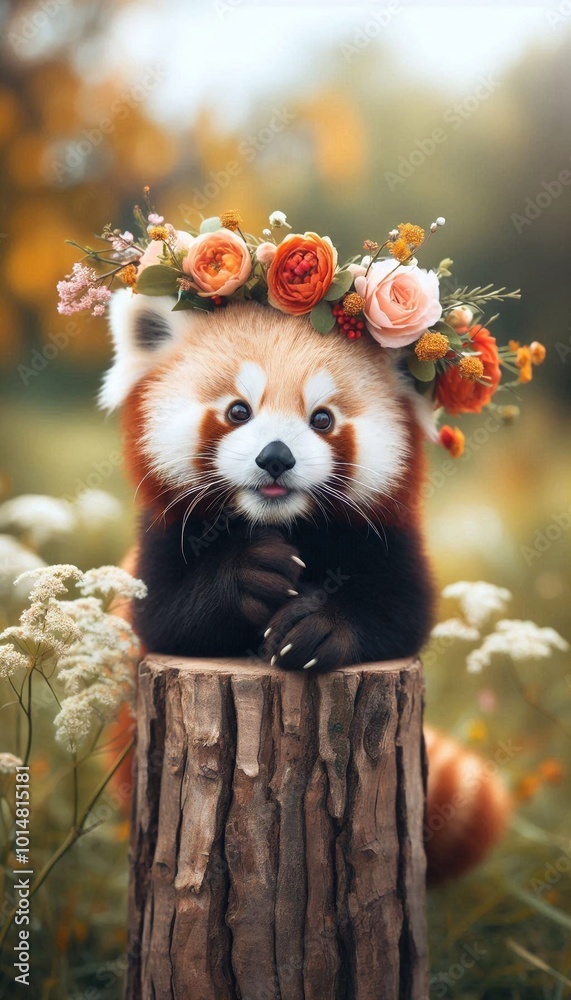 niedlicher roter Pandabär niedlicher roter Pandabär