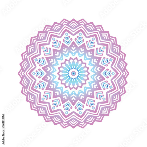 pink mandala vector design 