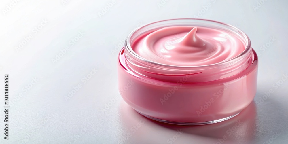 Pink smudge cosmetic cream with a smooth and creamy texture, pink, smudge, cosmetic, cream, texture, smooth, creamy, beauty