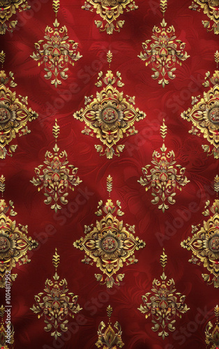 Retro style floral texture art background