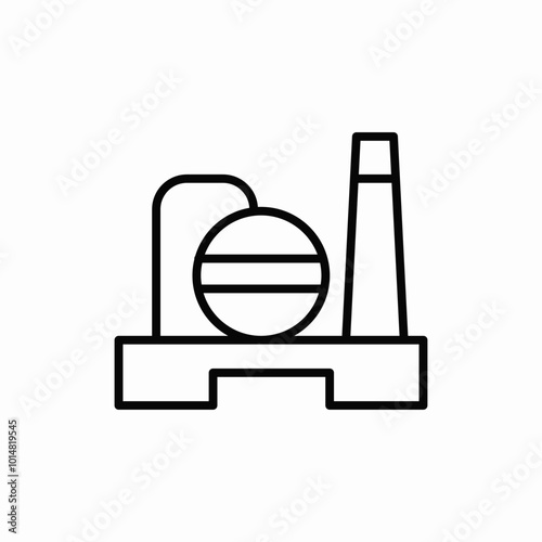 power station icon sign vector