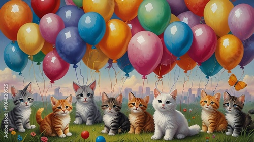 group of balloons photo