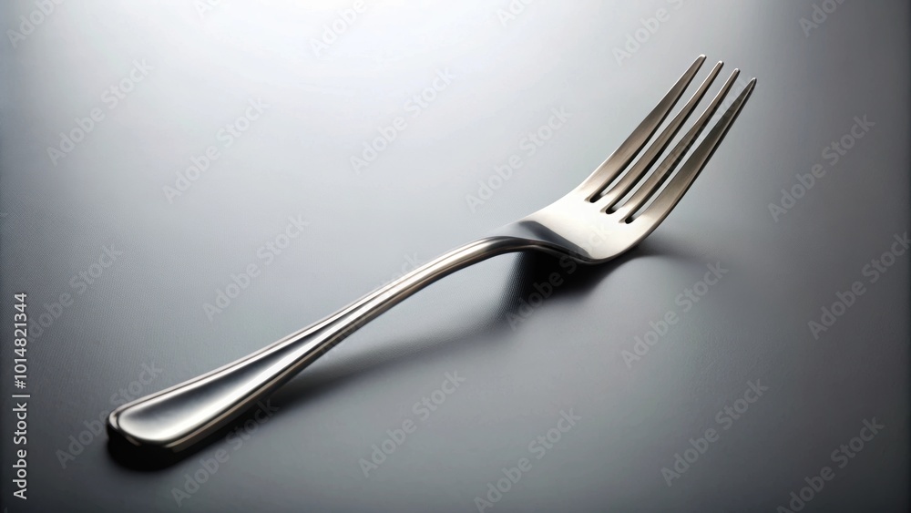 A unique and creative concept of a bent fork , abstract, twisted, kitchen utensil, metallic, silverware, quirky, unusual, cooking A unique and creative concept of a bent fork , abstract, twisted, kitchen utensil, metallic, silverware, quirky, unusual, cooking
