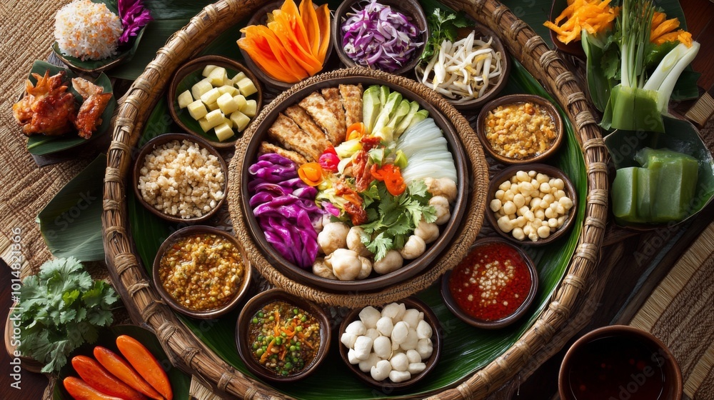 Colorful Platter of Fresh Vegetables and Dips Colorful Platter of Fresh Vegetables and Dips