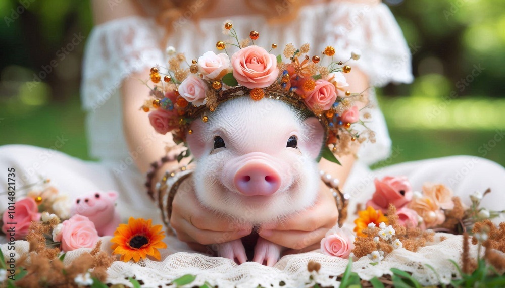 Fototapeta premium niedliches Ferkel