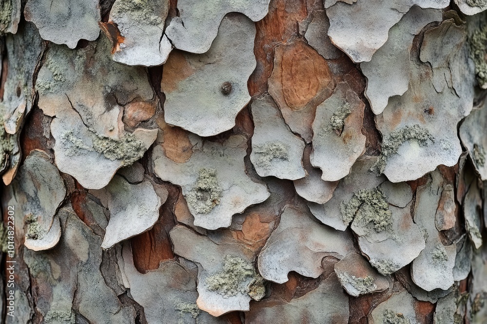 Pine bark closeup. Texture - generative ai Pine bark closeup. Texture - generative ai