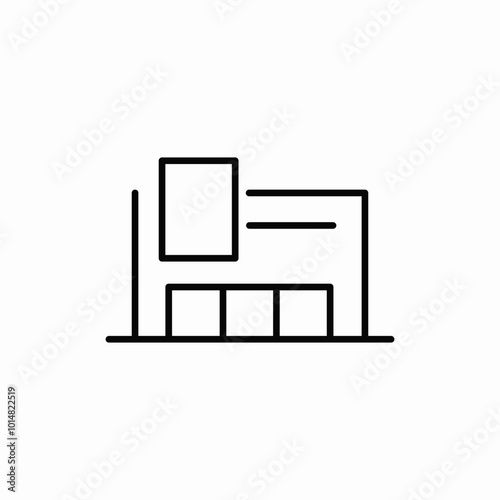 market shop store icon sign vector