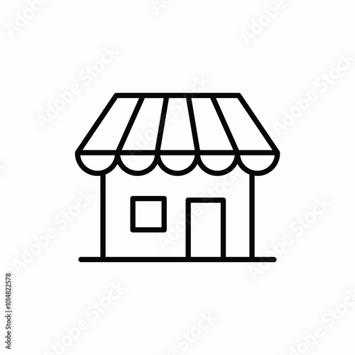 mini market icon sign vector