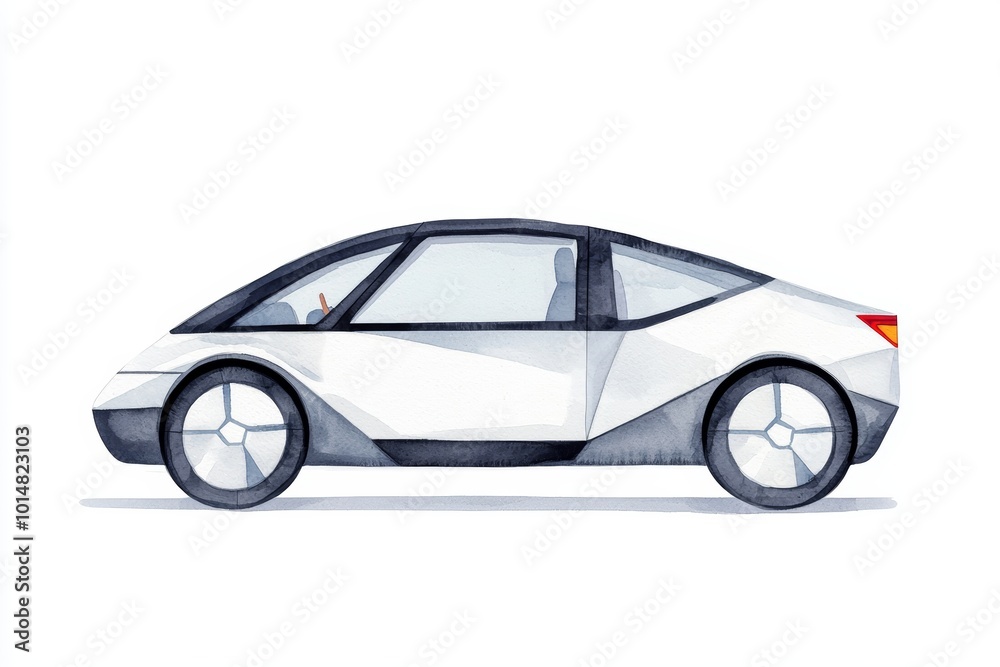 Design a futuristic transportation vehicle with a rear-facing cockpit