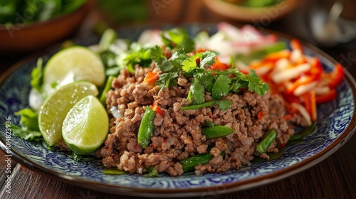 Fresh and Flavorful Minced Beef Dish with Herbs