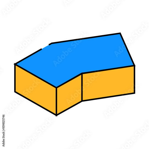 facing brick for building line icon vector. facing brick for building sign. isolated symbol illustration