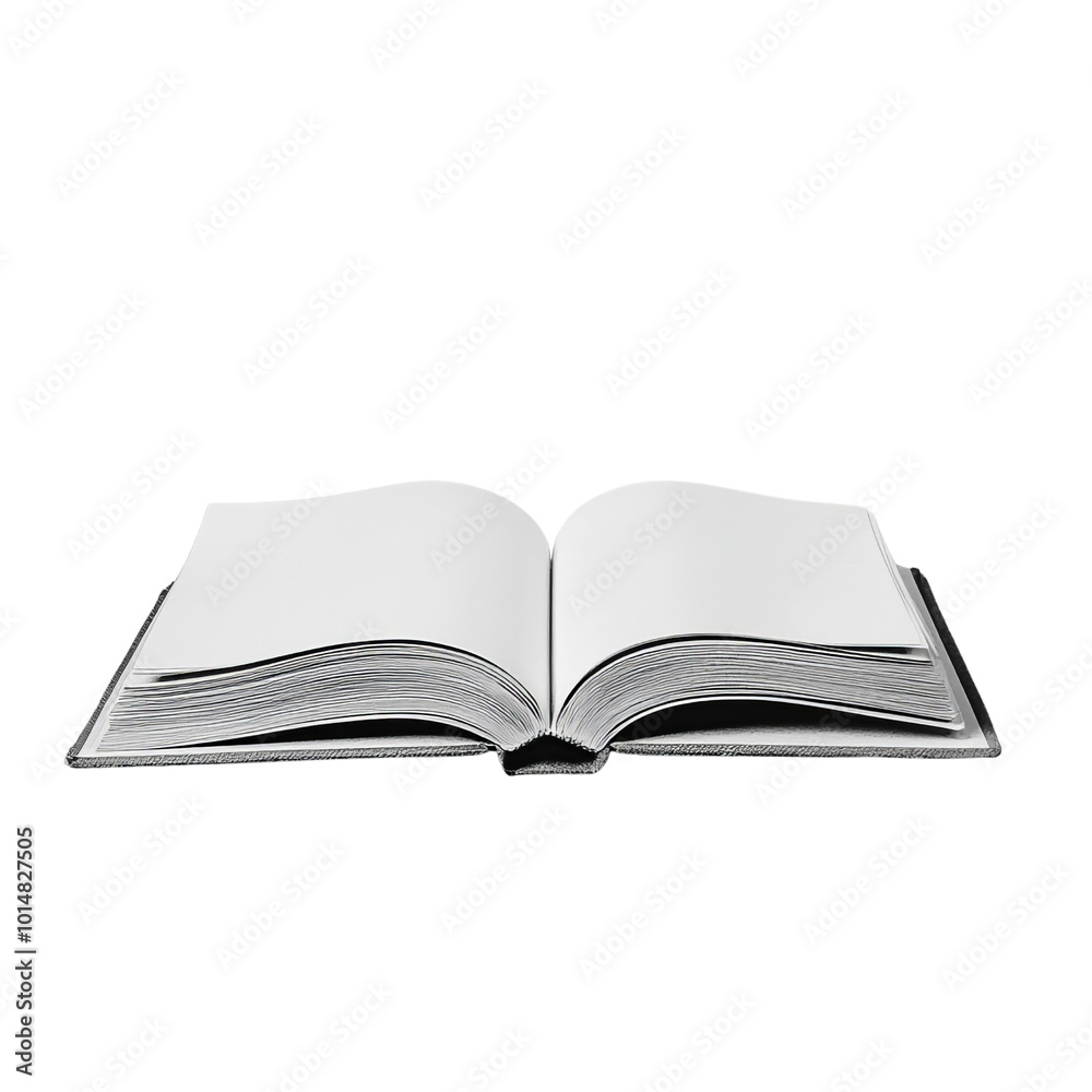 Open Blank Book with Pages Ready for Writing or Drawing. Open Blank Book with Pages Ready for Writing or Drawing.