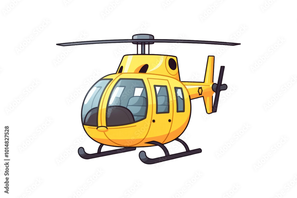 Helicopter with friendly expression, suitable for children's books, travel brochures, or aviation themed designs. Cute and whimsical. Generative AI Helicopter with friendly expression, suitable for children's books, travel brochures, or aviation themed designs. Cute and whimsical. Generative AI