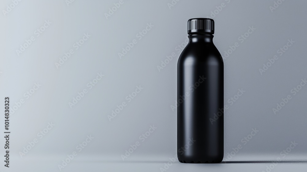 Black Water Bottle Mockup for Design Use Black Water Bottle Mockup for Design Use