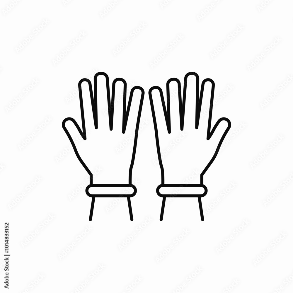 medical glove icon sign vector medical glove icon sign vector