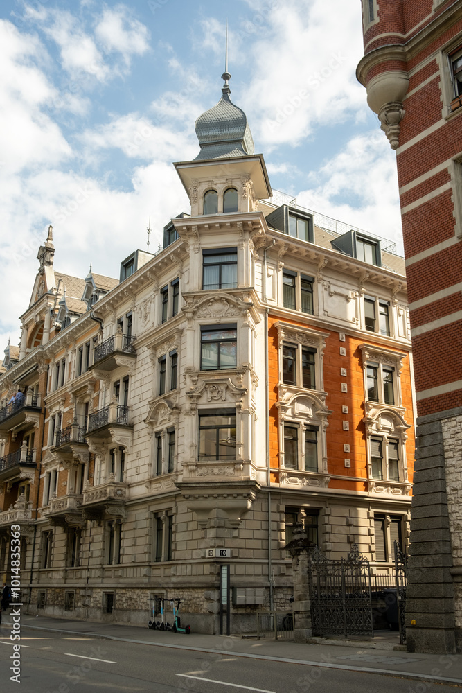 Fototapeta premium Classic European architecture in Zurich.