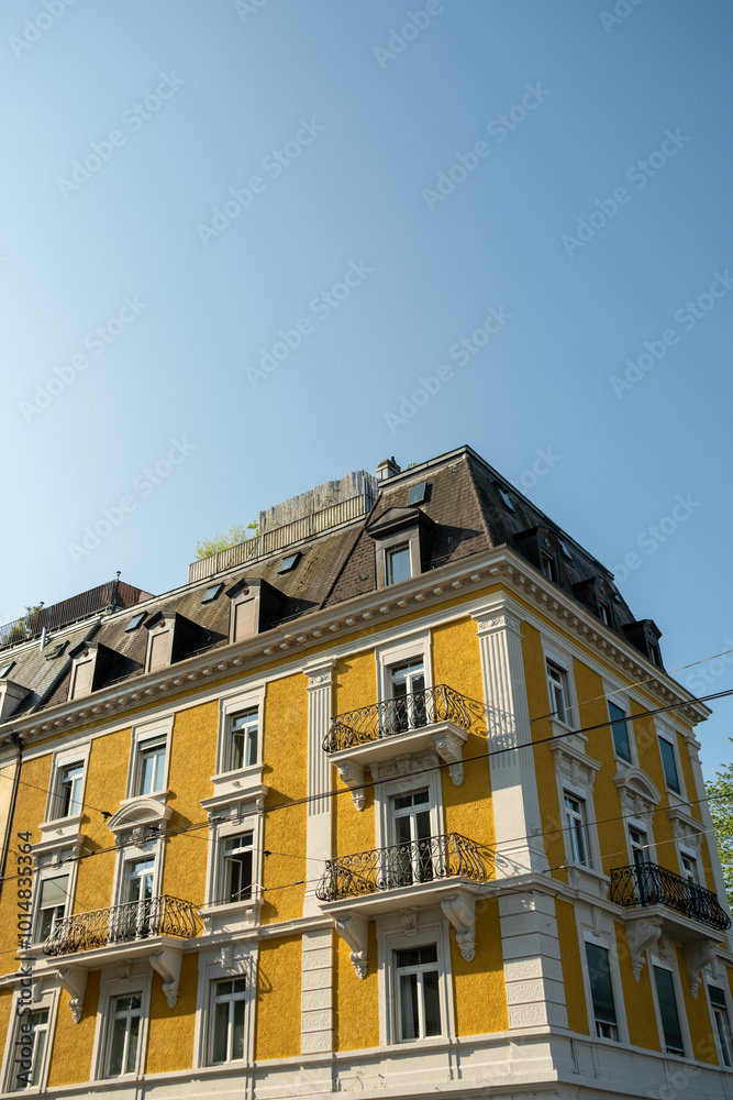 Classic European architecture in Zurich. Classic European architecture in Zurich.