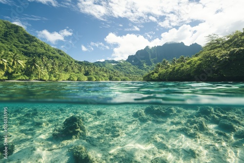 Vibrant Tropical Seascape in Three Dimensions photo