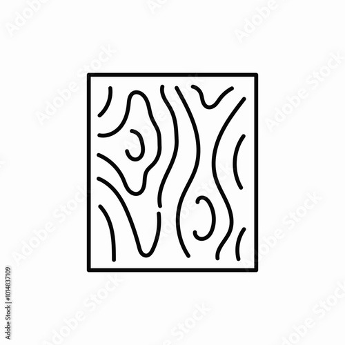 wood print board icon sign vector