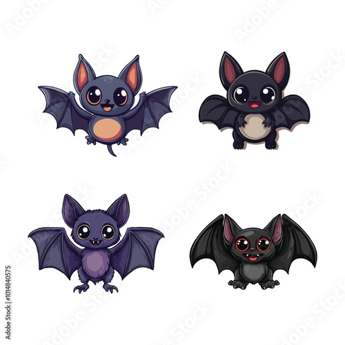 Vector design of a flying bat	