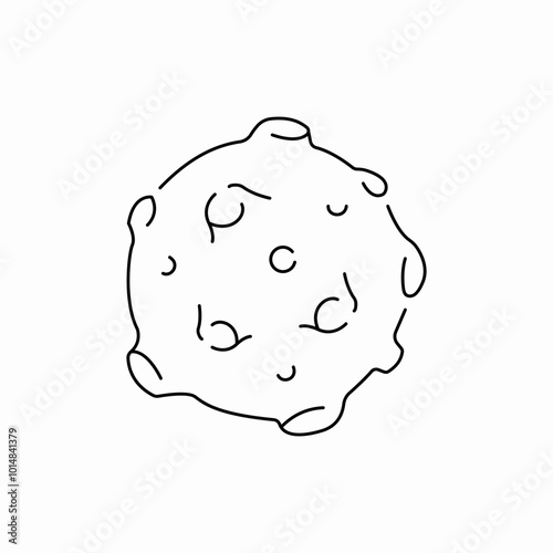 galaxy asteroid icon sign vector