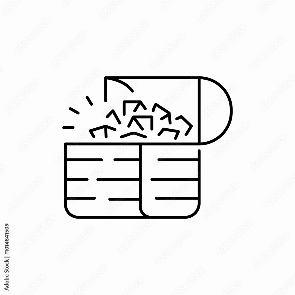 gems box icon sign vector