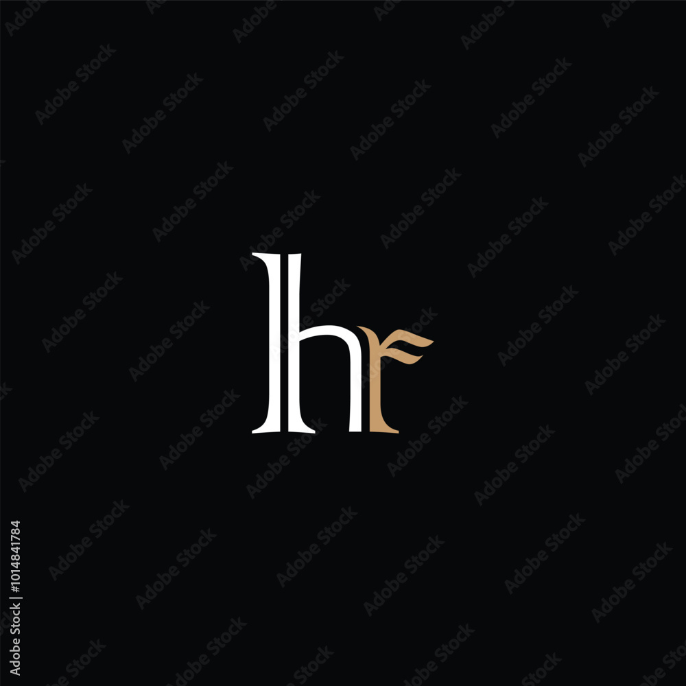 HR or RH abstract outstanding letter design. Awesome branding company different colors illustration logo. HR or RH abstract outstanding letter design. Awesome branding company different colors illustration logo.