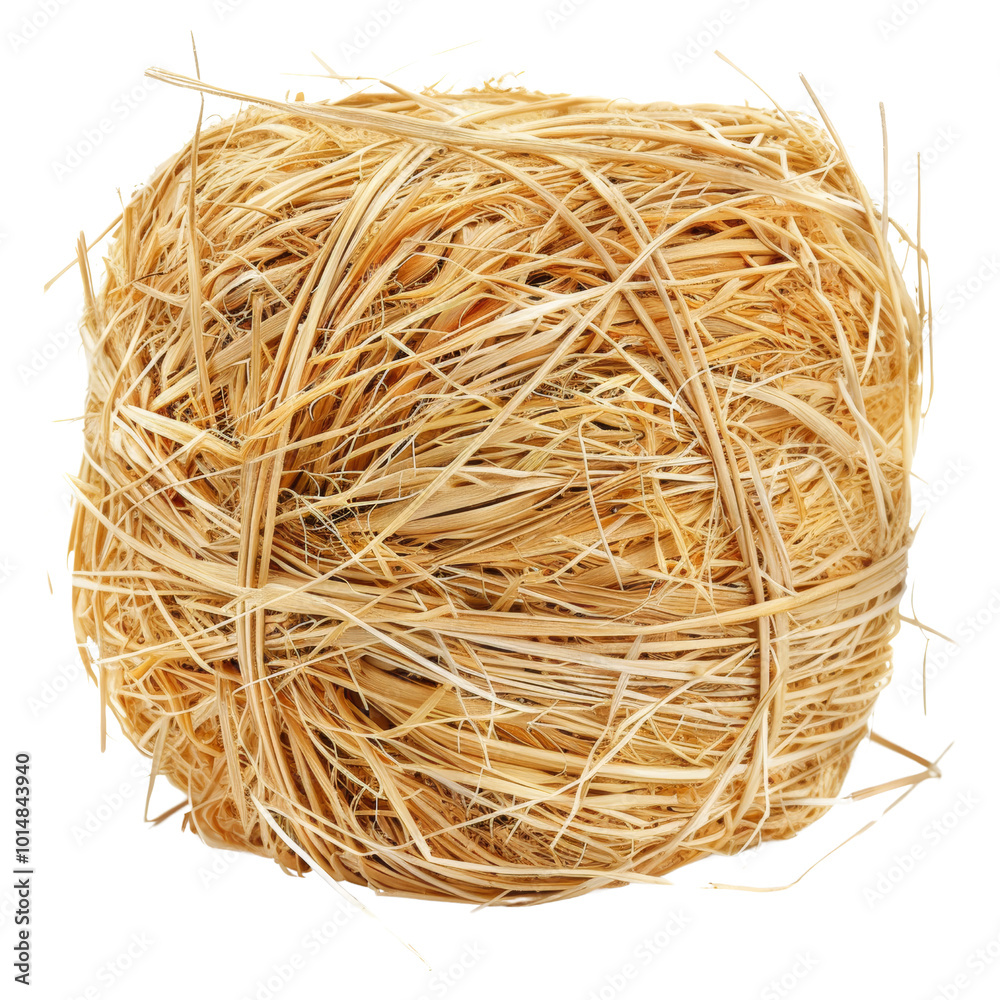 Rolled Ball of Dry Straw for Agriculture or Decorative Use. Rolled Ball of Dry Straw for Agriculture or Decorative Use.
