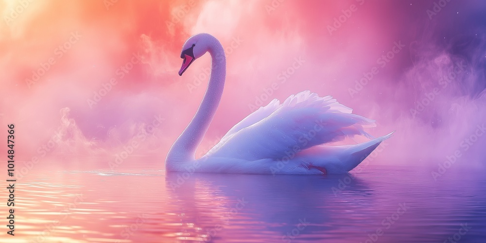 Fototapeta premium swan on the water