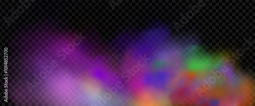 Background of an explosion of colorful smoke clouds.Multicolor fog with blue and yellow particles.Explosions of color powder.