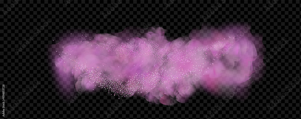 Pink powder dust with glittering shimmering swirls, shiny glitter design. Magical motion, sparkling lines on a black background. Pink powder dust with glittering shimmering swirls, shiny glitter design. Magical motion, sparkling lines on a black background.