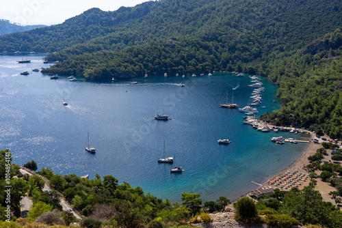 Sarsala Bay in Dalaman Town of Turkey photo