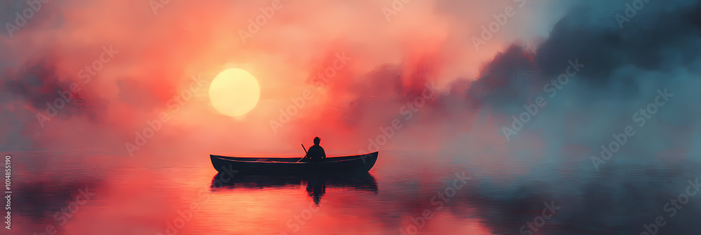 Soothing Abstract Water and Sky Wallpaper – Perfect for Relaxing Backgrounds