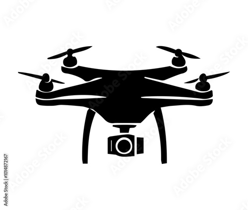 Drone camera Silhouette style
