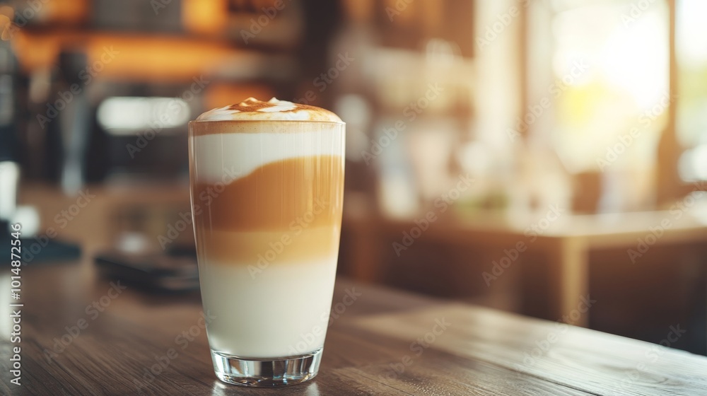 Warm and Creamy Latte - A Cozy Coffee Shop Moment Warm and Creamy Latte - A Cozy Coffee Shop Moment