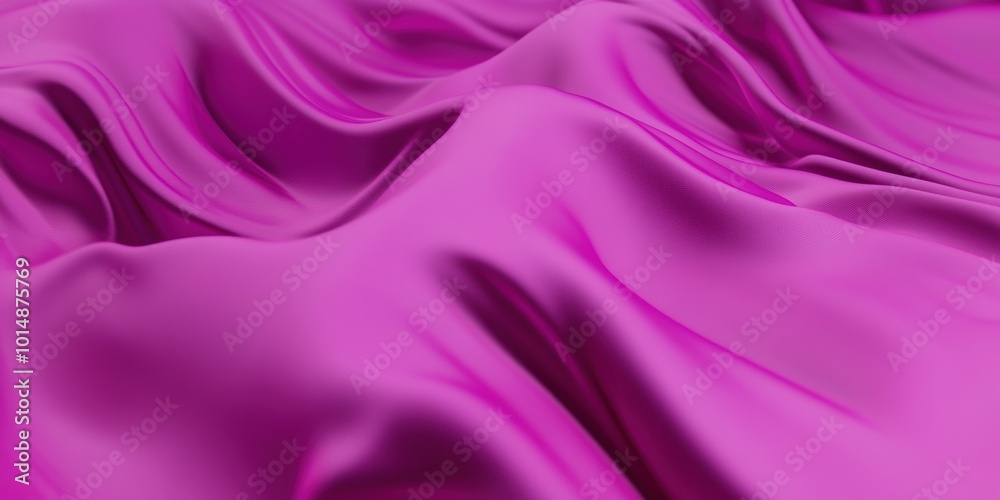 Obraz premium Flowing Pink Fabric with Soft Texture