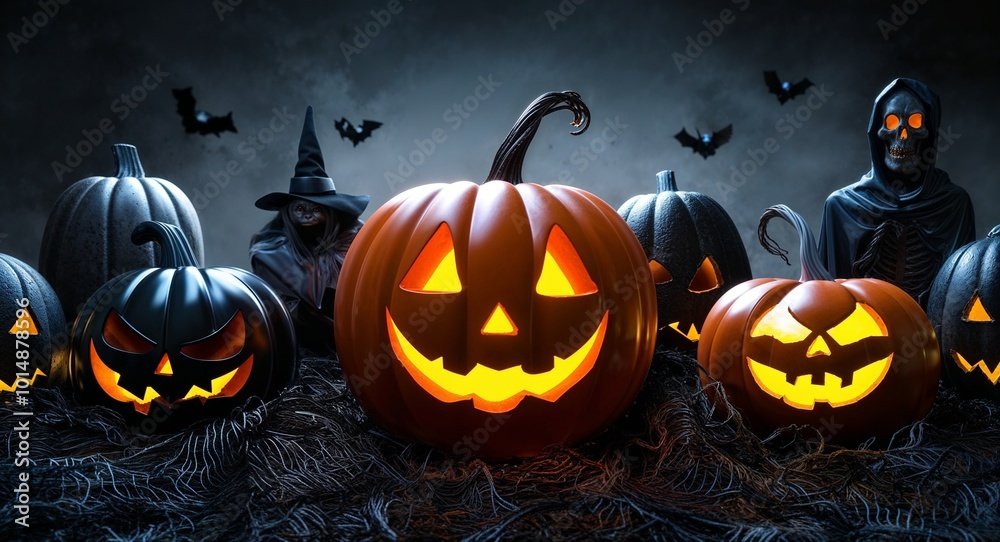 Black theme scary creepy halloween concept background Black theme scary creepy halloween concept background