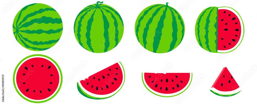Watermelon isolated on white background Watermelon isolated on white background