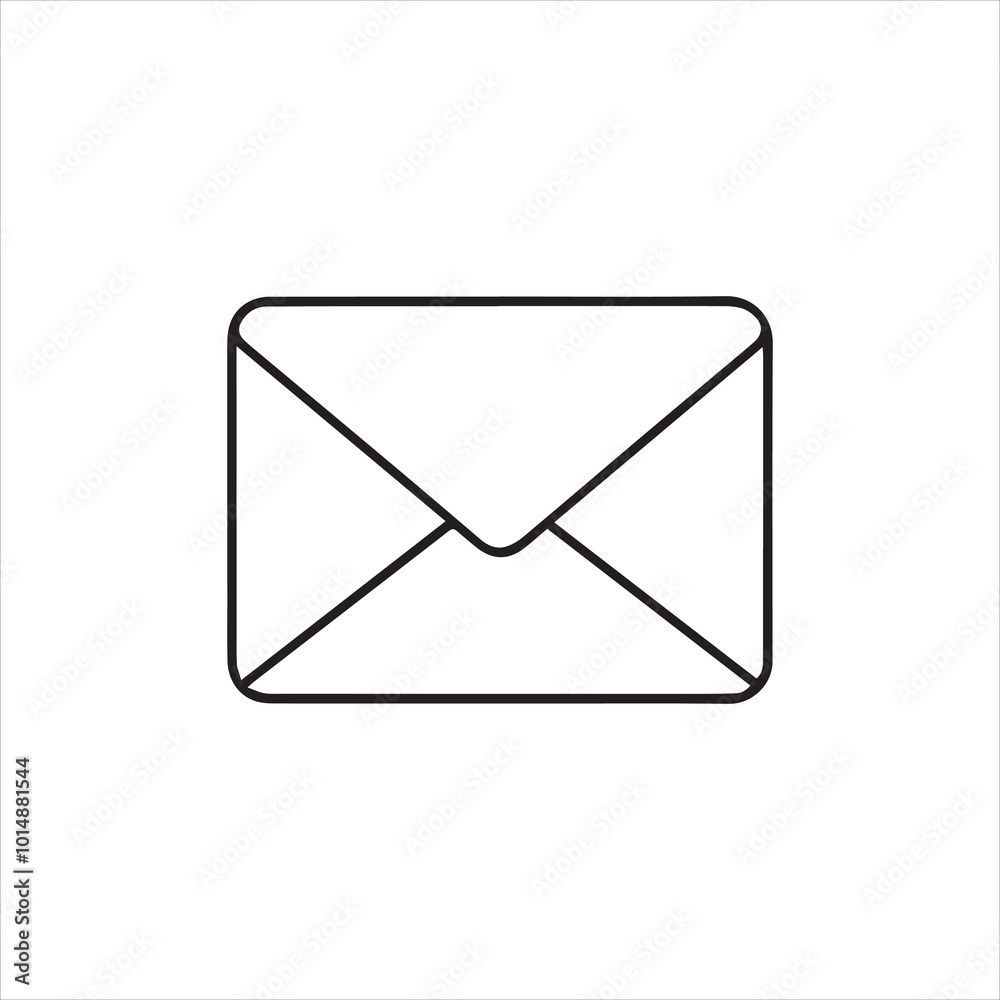 new stylish email line icon design new stylish email line icon design