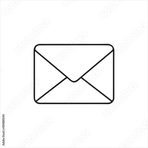 new stylish email line icon design