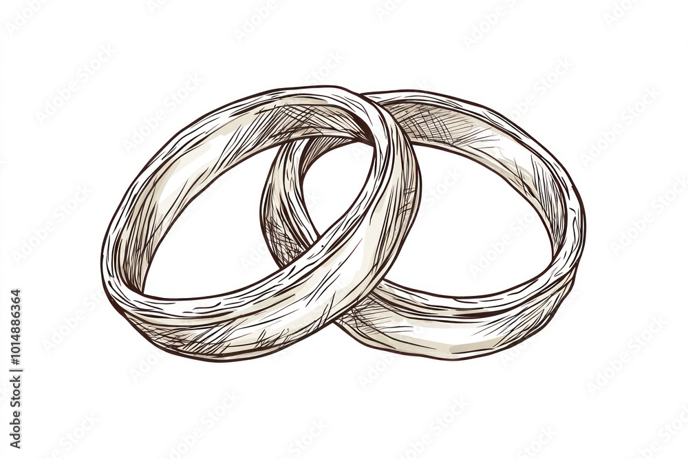 Wedding ring line art. Wedding ring line art.