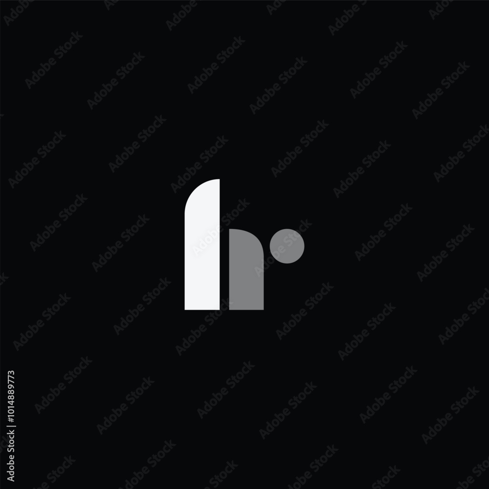 HR or RH abstract outstanding letter design. Awesome branding company different colors illustration logo. HR or RH abstract outstanding letter design. Awesome branding company different colors illustration logo.