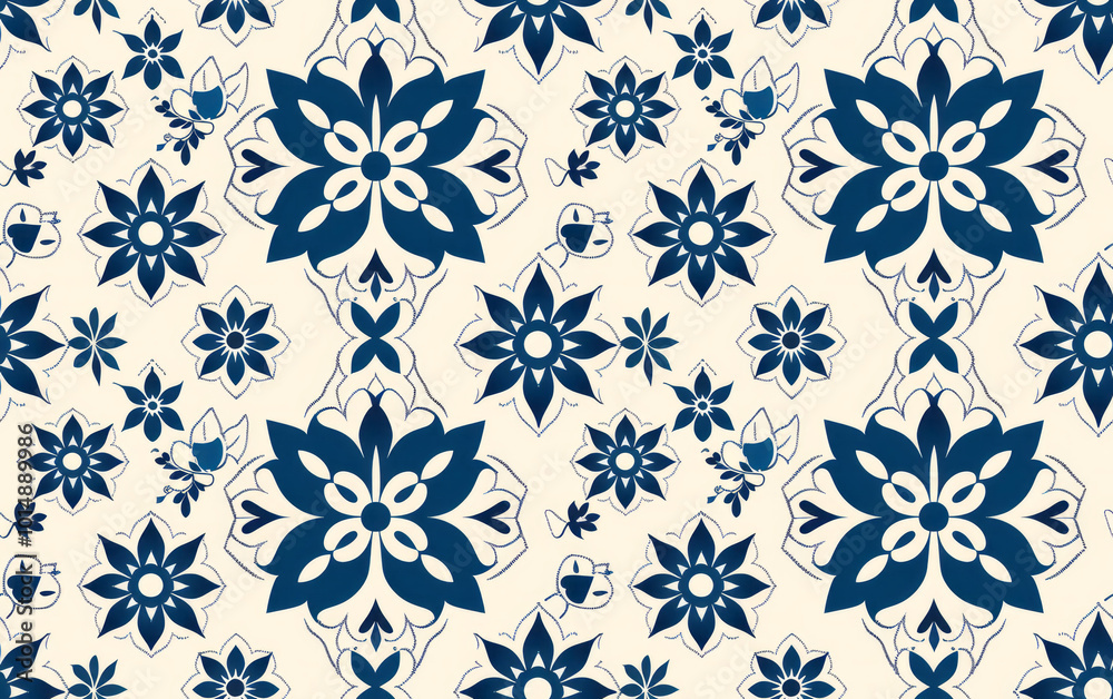 Retro style floral texture art background Retro style floral texture art background