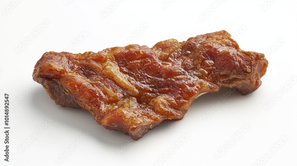 Close-up of raw meat on white