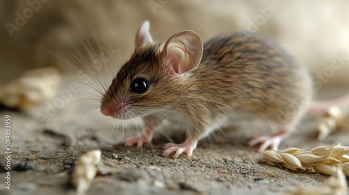 Small mouse standing