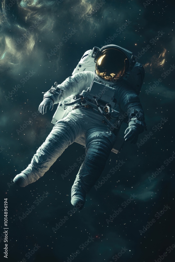 Astronaut Floating in Space Astronaut Floating in Space