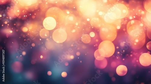 Abstract bokeh background with glowing lights.